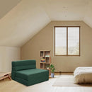 ANONER Fold Sofa Bed Couch Memory Foam with Pillow Futon Sleeper Chair Guest Bed and Fold Out Couch, Washable Cover Twin Size, Dark Gray