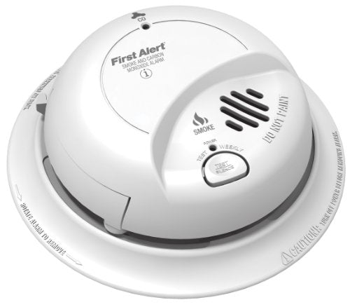 First Alert BRK SCO2B Smoke and Carbon Monoxide (CO) Detector with 9V Battery , White, 1 Pack