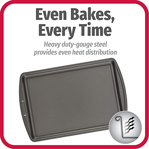 Goodcook Baking Sheet, 13 Inch x 9 Inch, Dark gray - 3 Piece