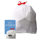 Amazon Basics Flextra Tall Kitchen Drawstring Trash Bags, 13 Gallon, Unscented, 50 Count