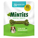 Minties VetIQ Dog Dental Bone Treats, Dental Chews for Medium/Large Dogs (Over 40 Lbs)