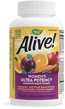 Nature’s Way Alive! Women’s Ultra Potency Complete Multivitamin, High Potency B-Vitamins, Energy Metabolism*, 60 Tablets