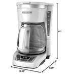 Black+Decker CM1160B 12-Cup Programmable Coffee Maker, Black/Stainless Steel