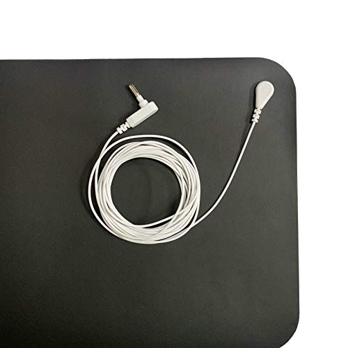 Grounding Mat Kit -Universal Grounding Mat (10 x 26.7") for Healthy Grounding Energy with Grounding Wristband and 15ft Straight Cord, Reduce Inflammation, Improve Sleep and Helps with Anxiety