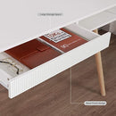 Arts wish Office Desk Mid Century Modern Desk Writing Desk with Drawer Simple Home Office Desk Mid Century Desk, Walnut