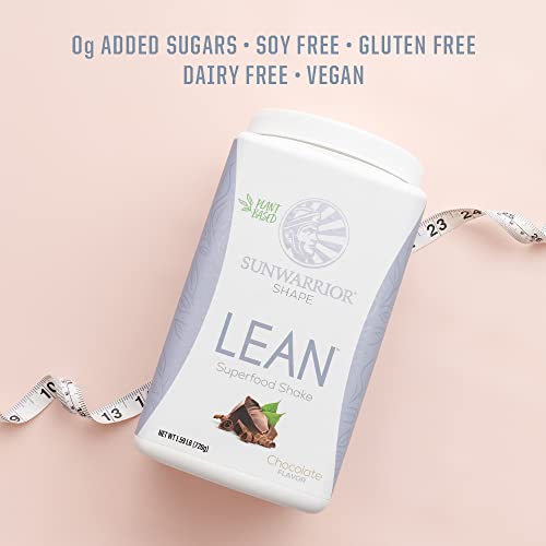 Vegan Protein Shake Powder | Meal Replacement Shakes Keto Organic Gluten Free Dairy Free Low Carb Plant Based Protein Powder | Chocolate Lean Meal Protein Shake 20 SRV 720 G by Sunwarrior