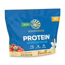 Vegan Protein Powder with BCAA  Organic Hemp Seed Gluten Free Non-GMO Dairy Soy Sugar Free Low Carb Plant Based Protein Powder | Unflavored Warrior Blend by Sunwarrior