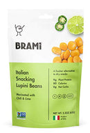 Simply Pickled Lupini Beans Snack by BRAMI | 9g Plant Protein, 0g Net Carbs | Vegan, Vegetarian, Keto, Mediterranean Diet, Non Perishable | 2.3 oz (Variety, 8 Count)