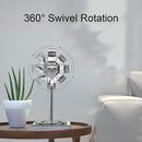 Gospire 1x/10x Magnifying Lighted Makeup Mirror Double Sided Round Standing 360 Degree Swivel Mirror for Shaving Bathroom 7 Inch Diameter