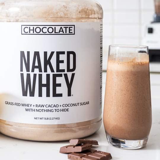 Naked WHEY 5LB 100% Grass Fed Unflavored Whey Protein Powder - US Farms, Only 1 Ingredient, Undenatured - No GMO, Soy or Gluten - No Preservatives - Promote Muscle Growth and Recovery - 76 Servings