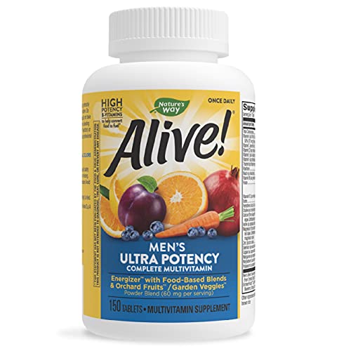 Nature’s Way Alive! Women’s Ultra Potency Complete Multivitamin, High Potency B-Vitamins, Energy Metabolism*, 60 Tablets