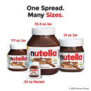 Nutella Hazelnut Spread with Cocoa for Breakfast, 22.9 oz Jar, 2 Pack