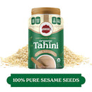 Baron's USDA Organic Tahini Pure Sesame Paste | Rich & Creamy for Hummus, Baba Ghanoush & Dressings | Kosher, Vegan, Unsalted Ground Seeds | Gluten- & Peanut-Free, Keto-Friendly | 2 Jars of 16 Oz.