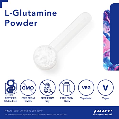Pure Encapsulations L-Glutamine Powder - Supplement for Immune and Digestive Support, Gut Health and Lining, Metabolism, and Muscle Support* - with Pure Free-Form L-Glutamine - 8 Ounces