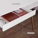 Arts wish Office Desk Mid Century Modern Desk Writing Desk with Drawer Simple Home Office Desk Mid Century Desk, Walnut