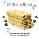 BHU Cookie Dough Keto Protein Bars, Chocolate Chip, Ultra Creamy Refrigerated Keto Snacks - 4g Net Carbs, 1g Sugar (8 Bars)