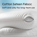 Niagara 4 Pack King Pillow Protectors with Zipper, Soft Quiet Cotton Sateen, Effective Dust Protection, Stay in Place Pillow Covers, Ideal for Home, Guests, Rentals (20x36 Inches)