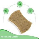 SAMEBUTECO Kitchen Sponge Set of 12 Natural Cellulose and Coconut Walnut Scrubbing Sponges for Sparkling Kitchens Dish Sponges for Heavy Duty Kitchen Grime (Square Sponges)