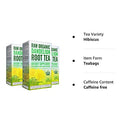 Kiss Me Organics Dandelion Root Tea, 20 Count (Pack of 3)