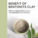 FOSSIL POWER CALCIUM BENTONITE CLAY 2lb - Natural Clay Powder for Cleansing- Best Hair and Facial Treatment for Radiant Skin