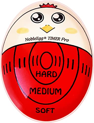 NobleEgg Egg Timer Pro | Soft Hard Boiled Egg Timer That Changes Color When Done | No BPA, Certified