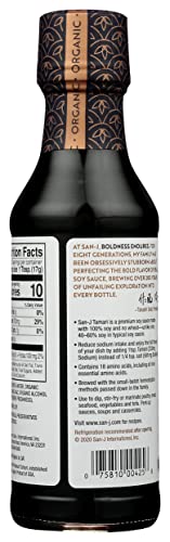 San J International, Sauce Tamari Gluten Free Reduced Sodium Organic, 10 Fl Oz