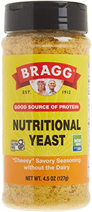 Bragg Premium Nutritional Yeast Seasoning - Vegan, Gluten Free – Good Source of Protein & Vitamins – Nutritious Savory Parmesan Cheese Substitute (Original, 12 Ounce Pouch)