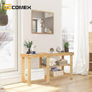 ECOMEX Shoe Rack Bench for Entryway, 3-Tier Wooden Shoe Shelf Shoe Organizer Bench Shoe Organizer Entryway Bench for Bedroom Balcony Entryway Entrance, Black(33.5''L)