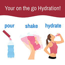 Electrolyte Hydration Drink Mix with Vitamin D, Non GMO Electrolyte Powder Hydration Pack, Lemon Citrus, 30 Hydration Powder Packets - GoHydrate