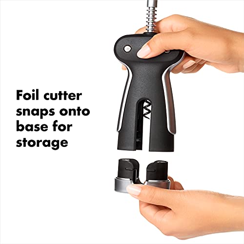 OXO SteeL Winged Corkscrew with Removable Foil Cutter, INOXO.3113400ML