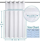 1 Pack Hotel Fabric Snap in Shower Curtain Liner Replacement Removable Water Repellent Liner for Bathroom Shower Curtain Liner 70W X 54H(70Wx54H (for 71(W) x74(H) Shower Curtain))