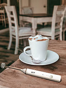 Delm Milk Frother Electric USB Stainless Steel Accessory (Red)