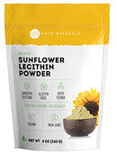 Sunflower Lecithin Powder for Baking Bread, Cooking (12oz) 100% Natural, Gluten Free, Non-GMO, Lactation Supplement