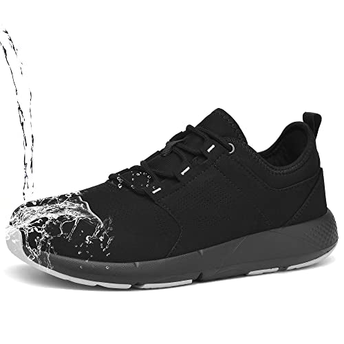 Waterproof Work Sneakers Women Zapatos de Trabajo para Mujer Non Slip Food Service Work Shoes Lightweight Kitchen Restaurant Nurse Chef Footwear Non Slip Anti Oil Black