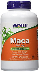 NOW Supplements, Maca (Lepidium meyenii) 500 mg, For Men and Women, Reproductive Health*, 100 Veg Capsules