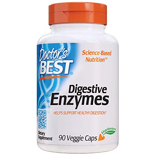 Doctor's Best Digestive Enzymes Non-GMO Vegetarian Gluten Free, 90 Veggie Caps
