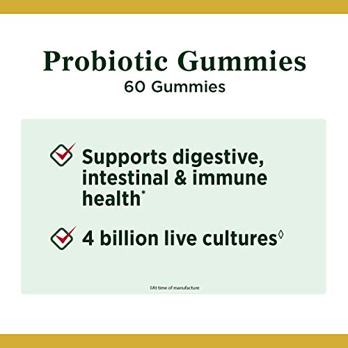 Probiotics by Nature's Bounty, Probiotic Gummies for Immune Health & Digestive Balance, 60 Gummies