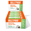 Bulletproof Protein Crisp Bars, Peanut Butter Chocolate Chip, 12 Pack, High Protein, Low Sugar