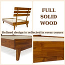 Bme Caden Solid Wood Nightstand/Side Table/End Table, Fully Assembled, with 1-Drawer for Mid Century Bedroom and Living Room, Caramel