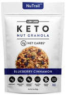 NuTrail - Keto Blueberry Nut Granola Healthy Breakfast Cereal - Low Carb Snack Food - 2g Net Carbs - Almonds, Pecans, Coconut and more 11 oz 1 Count