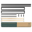 ZINUS Trisha Metal Platforma Bed Frame with Headboard, Wood Slat Support, No Box Spring Needed, Easy Assembly, Queen,Black