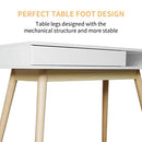 Arts wish Office Desk Mid Century Modern Desk Writing Desk with Drawer Simple Home Office Desk Mid Century Desk, Walnut