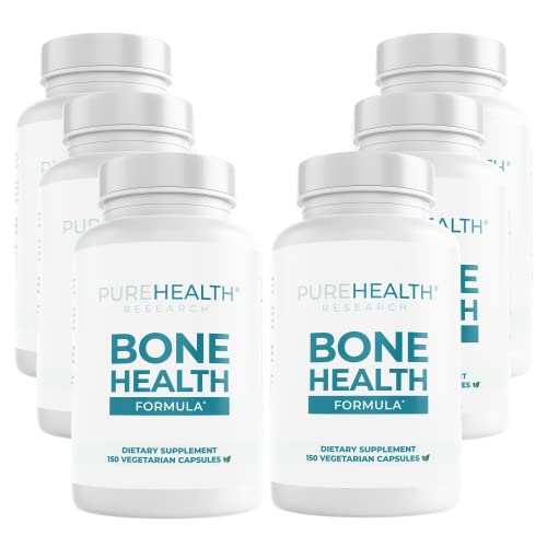 Bone Health Formula Calcium and Magnesium Supplement - Prep for Scan Bone Strength Supplements with Plant Based Calcium Citrate, Potassium Magnesium - Bone and Joint Vitamins for Women and Men