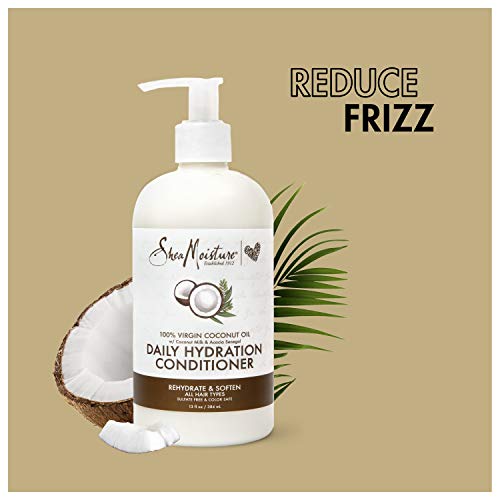 Sheamoisture Daily Hydrating Conditioner For All Hair Types 100% Virgin Coconut Oil Sulfate-Free 13 oz