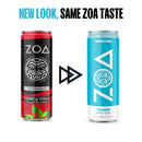 ZOA Zero Sugar Energy Drinks, Classic Variety Pack - Healthy Energy with B & C Vitamin, 120mg of Natural Caffeine - 12 Ounce (Pack of 12)
