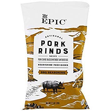 Epic Artisanal Oven Baked Pork Rinds, Variety Pack, Chili Lime, BBQ, Crackling Maple Bacon, Pink Himalayan Sea Salt, Sea Salt & Pepper, 2.5 oz. ( 5 Count )