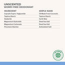 Each & Every 2-Pack Natural Aluminum-Free Deodorant for Sensitive Skin with Essential Oils, Plant-Based Packaging (Unscented, 2.5 Ounce (Pack of 2))