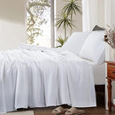 SONORO KATE Bed Sheet Set Super Soft Microfiber 1800 Thread Count Luxury Egyptian Sheets Fit 18-24 Inch Deep Pocket Mattress Wrinkle-6 Piece (Beige, Queen)