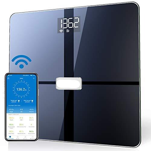 Bluetooth Smart Body Scale with 13-Metrics in White