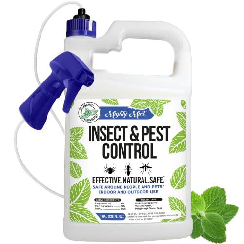 Mighty Mint Gallon (128 oz) Insect and Pest Control Peppermint Oil - Natural Spray for Spiders, Ants, and More